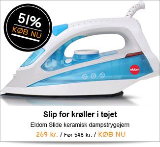 Slip for krøllet tøj - lækkert kvalitets strygejern fra Dealtorvet.dk Slip for krøllet tøj - lækkert kvalitets strygejern fra Dealtorvet.dk