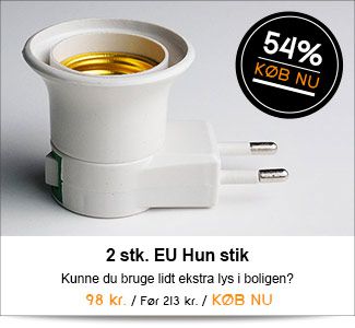 Kunne du bruge lidt ekstra lys i boligen? Kunne du bruge lidt ekstra lys i boligen?