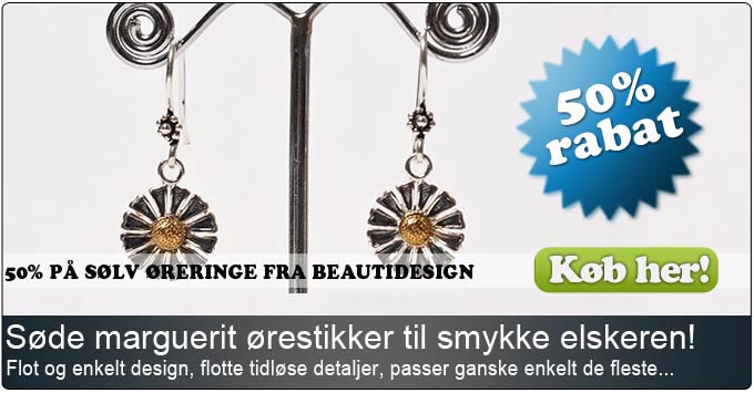 50% på flotte ørestikker fra Beautidesign