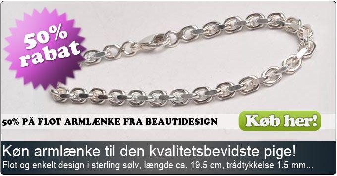 50% på flot og enkel armlænke i tidløst design