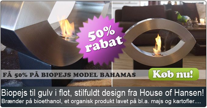 Skab en hyggelig stemning i rummet med en biopejs