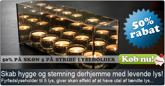 Skøn stemning derhjemme med lyseholder med optisk effekt