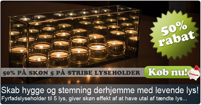 Skøn stemning derhjemme med lyseholder med optisk effekt