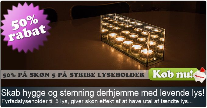 Skøn stemning derhjemme med lyseholder med optisk effekt