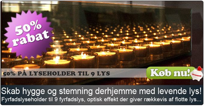Skab hygge i hjemmet med levende lys