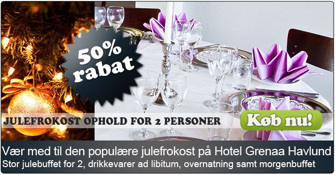 Sjovt og underholdende ophold med julefrokost på Hotel Grenaa havlund