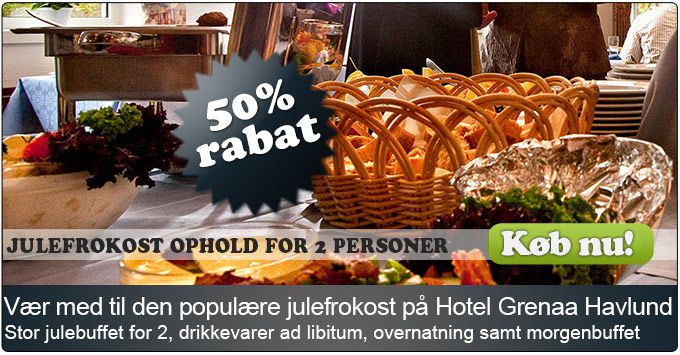 Sjovt og underholdende ophold med julefrokost på Hotel Grenaa havlund