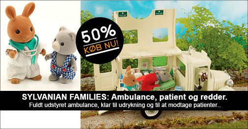 SYLVANIAN FAMILIES: Ambulance, reder og patient