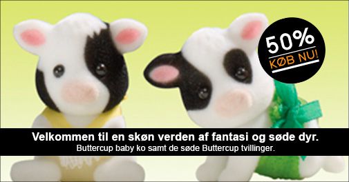 SYLVANIAN FAMILIES: Buttercup ko baby og ko tvillinger 