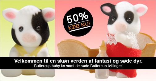 SYLVANIAN FAMILIES: Buttercup ko baby og ko tvillinger 
