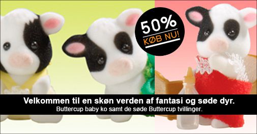 SYLVANIAN FAMILIES: Buttercup ko baby og ko tvillinger 
