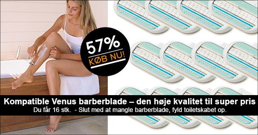 Nu er det slut med at stå i badet og mangle nye barberblade