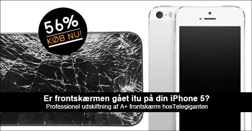 Hurtig og professionel udskiftning af iPhone 5 A+ frontskærm 