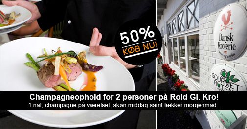 Ren romantik, afslapning i skøn natur og lækker mad - Champagneophold på Rold Gl. Kro