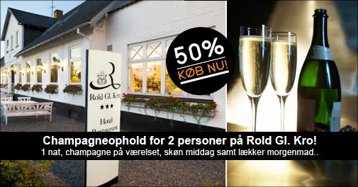 Ren romantik, afslapning i skøn natur og lækker mad - Champagneophold på Rold Gl. Kro