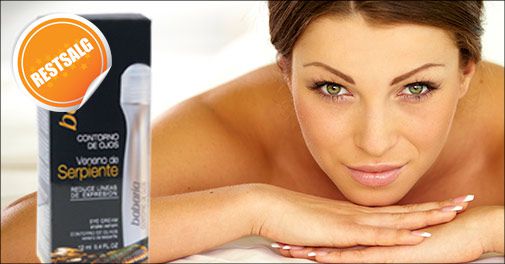 Øjencreme med bid i - gør som de kendte: Brug øjencreme med slangegift.