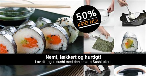 Det er sundt og lækkert - nu er det også sjovt og endnu nemmere at lave: SUSHI!