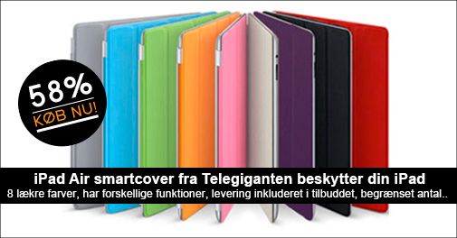 Tjekket beskyttelse til din iPad Air - Smartcover fra Telegiganten