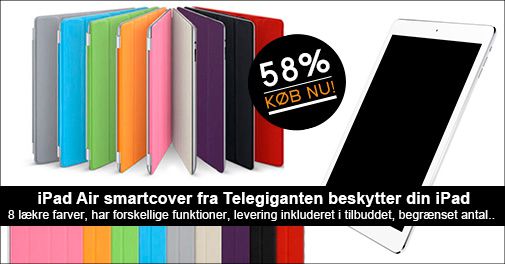 Tjekket beskyttelse til din iPad Air - Smartcover fra Telegiganten