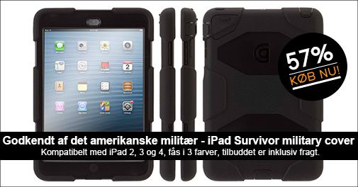 Giv din iPad den ultimative beskyttelse med Survivor military coveret