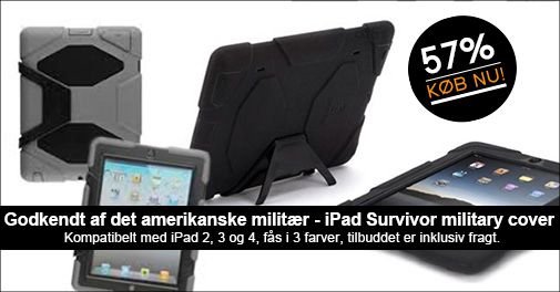 Giv din iPad den ultimative beskyttelse med Survivor military coveret