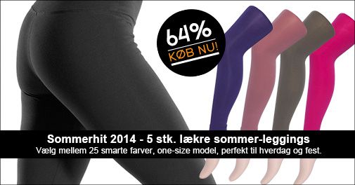 Lækre leggings i de helt rigtige modefarver.. 