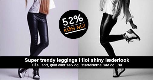 Leggings i shiny leather look!