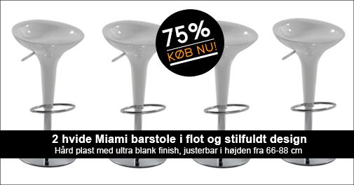 Perfekt til det moderne, stilrene hjem.. Barstole fra House of Hansen.. 