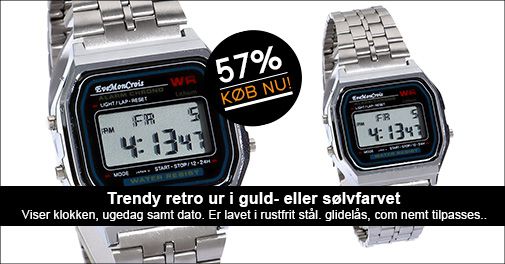 Få glæde af dette populære digitale retro ur, mange år fremover!