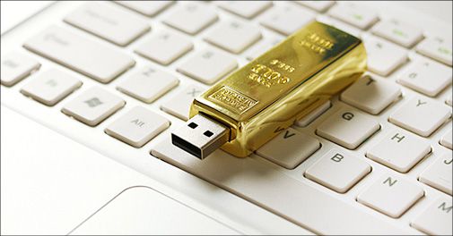 Få din helt egen guldbarre (usb-stik)!