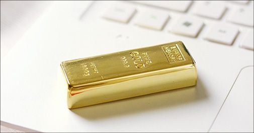 Få din helt egen guldbarre (usb-stik)!