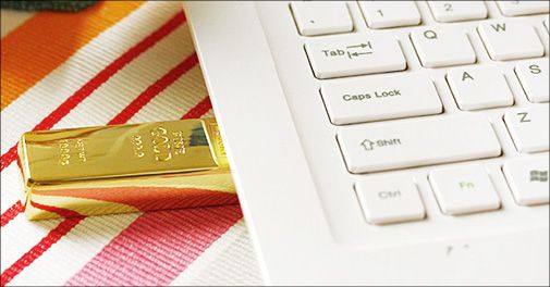 Få din helt egen guldbarre (usb-stik)!