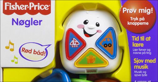 Leg og læring til de mindste - baby nøgler med musik, 3-36 måneder