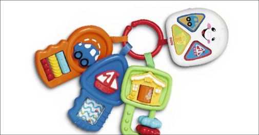 Leg og læring til de mindste - baby nøgler med musik, 3-36 måneder