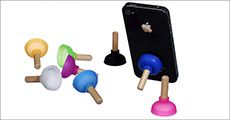 3 stk. mobiltelefon-svuppere med sugekop forhandlet fra Smileyphone.dk, værdi 149,-