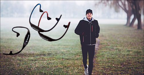 Slip for irriterende ledninger - sports-headset m. bluetooth