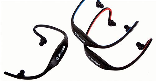 Slip for irriterende ledninger - sports-headset m. bluetooth
