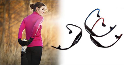 Slip for irriterende ledninger - sports-headset m. bluetooth
