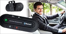 Håndfrit Bluetooth sæt til bilen forhandlet af 4mobil, værdi kr. 399,-