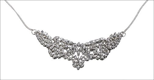 Flot og stilfuld sølvhalskæde