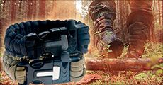 Survival Paracord Bracelet, inklusiv fragt, værdi kr. 213,-