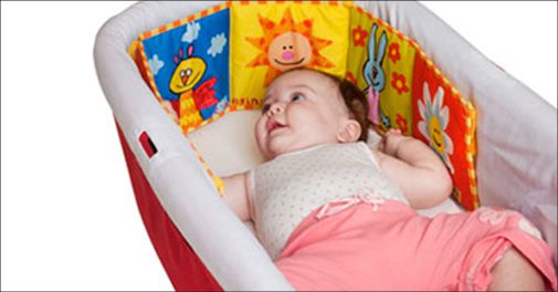 Sjov og lærerig til babyen - med spejl, flotte farver og billeder m.m.