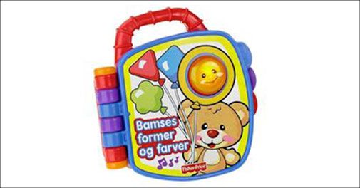 Vælg mellem bogen med former og farver eller bogen med tal og dyr!