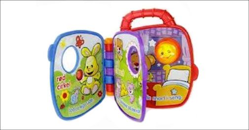 Vælg mellem bogen med former og farver eller bogen med tal og dyr!