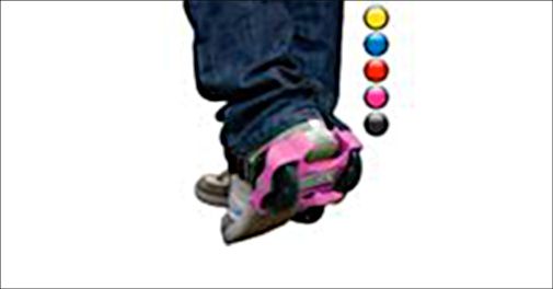 Klik-på rulleskøjter med LED-lys til de sejeste drenge og piger.. 