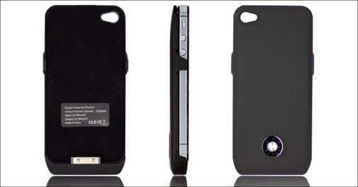 NYHED til iPhone 4/4S, 5G/5S, 6 - beskytter og oplader på samme tid!