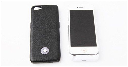 NYHED til iPhone 4/4S, 5G/5S, 6 - beskytter og oplader på samme tid!