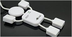 Mr. USB med 4 porte, inklusiv fragt, værdi kr. 204