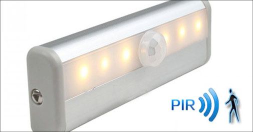 Kan bruges både inde og ude - med on/off sensor funktion!