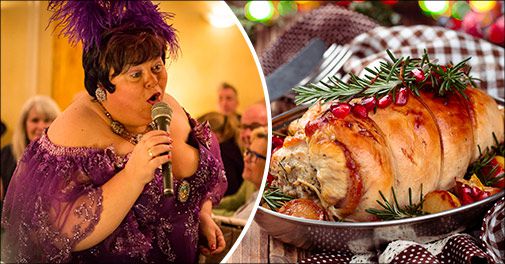 Skøn julefrokost med syngepigen fra Rødby på Bogø Kro!